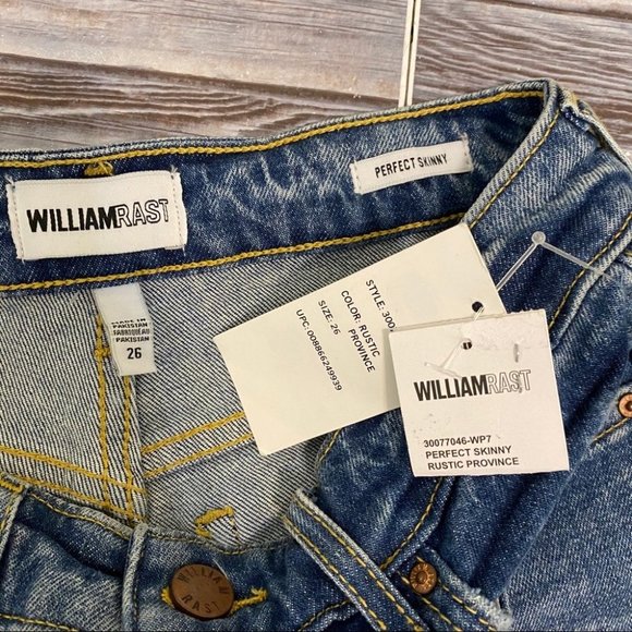 William Rast Perfect Skinny Distressed Jeans Sz 26 - Picture 6 of 11